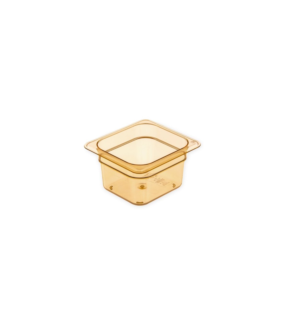 San Jamar Food Pan - Hot 1/6 Size - 4" Depth - Amber