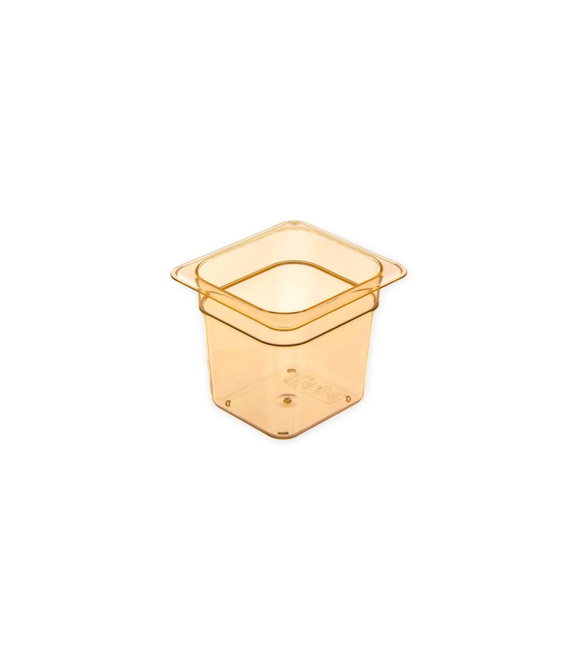 San Jamar Food Pan - Hot 1/6 Size - 6" Depth - Amber
