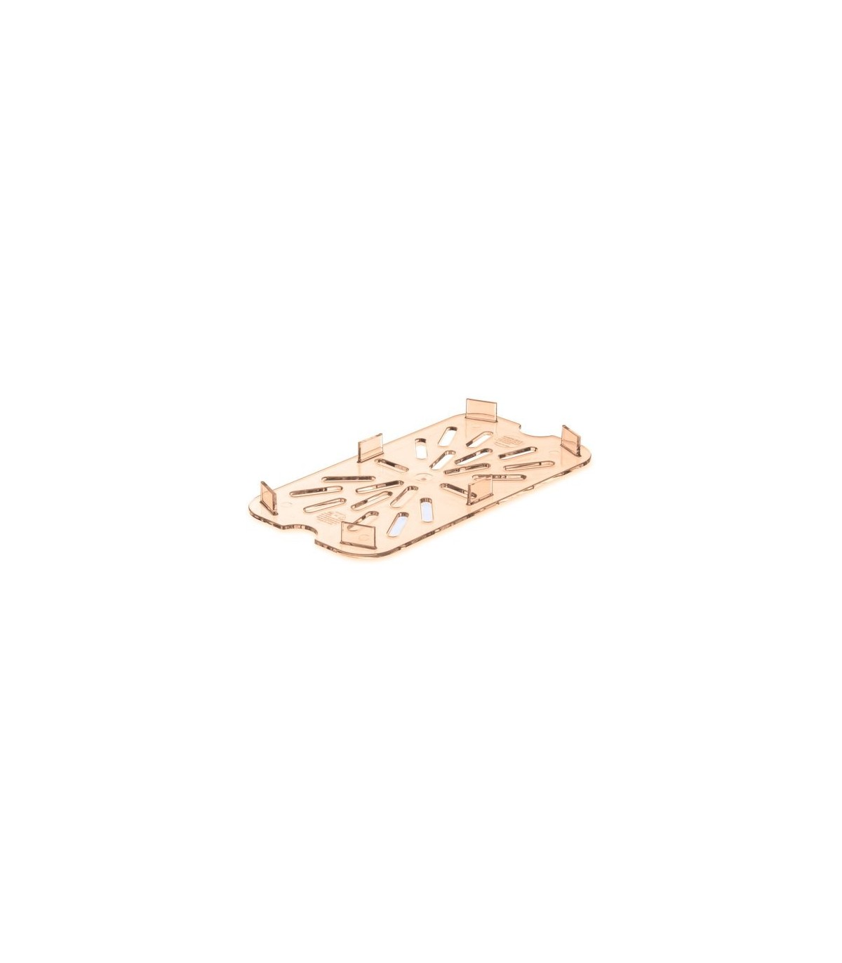 San Jamar Food Pan - Hot Drain Tray 1/4 Size - Amber