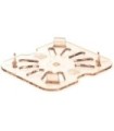 San Jamar Food Pan - Hot Drain Tray 1/6 Size - Amber