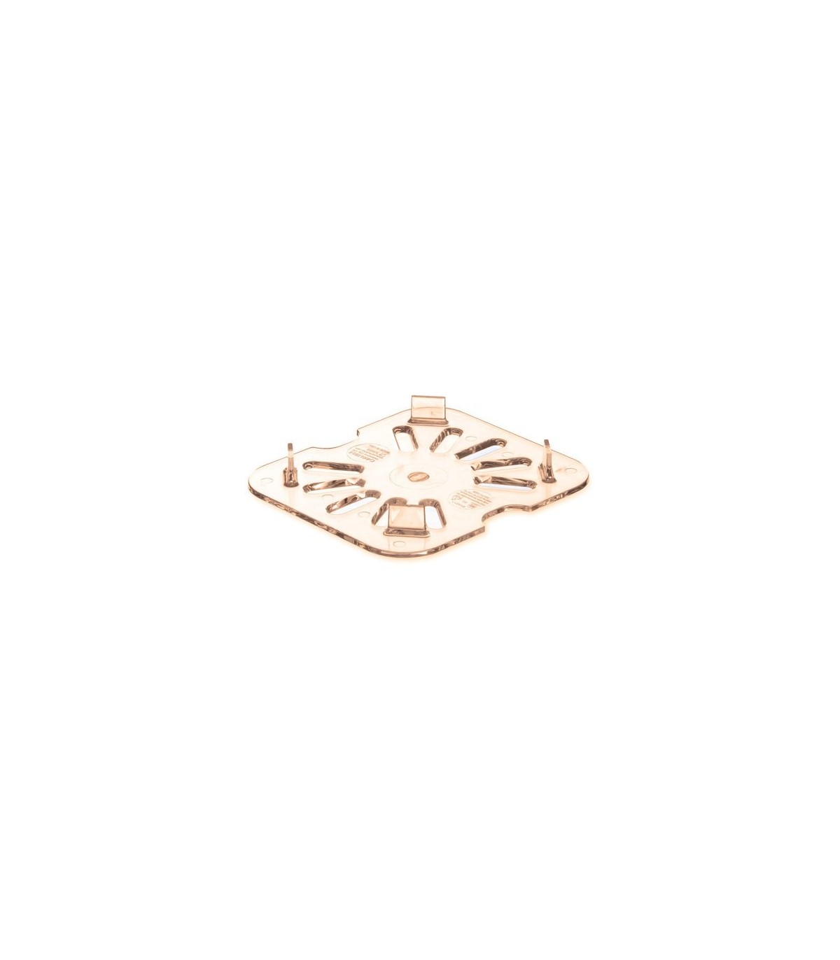 San Jamar Food Pan - Hot Drain Tray 1/6 Size - Amber