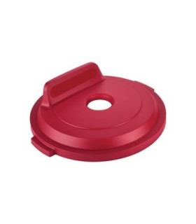 Rubbermaid FG2017740 Final Sale: Brute Lid w/Hole Bottles/Cans 32G - Red, Price Per EA - FG2017740 -  - [unit price]