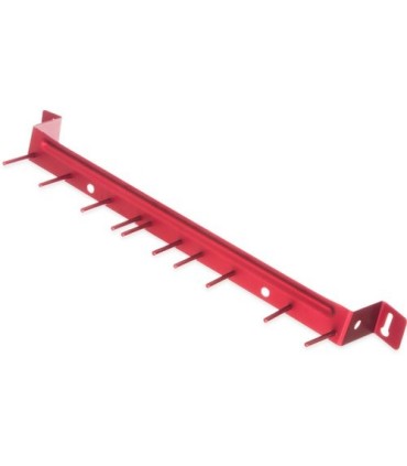 San Jamar Tool Holder - 17" Aluminum Brush Rack - Red