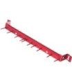 San Jamar Tool Holder - 17" Aluminum Brush Rack - Red