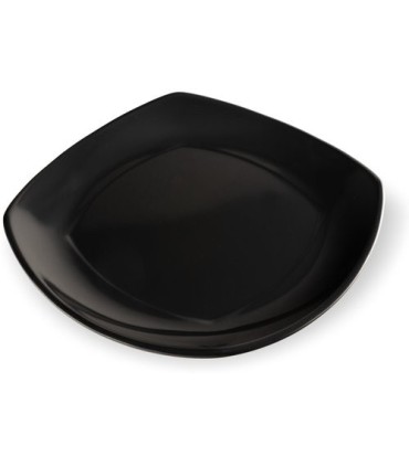 San Jamar Plates - Square Melamine 8x8" Small - Black