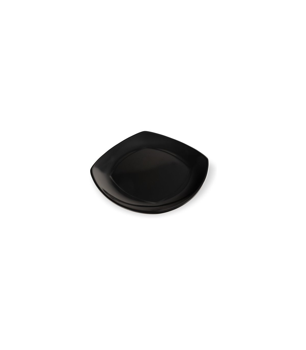 San Jamar Plates - Square Melamine 8x8" Small - Black