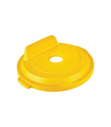 Rubbermaid FG2018161 Final Sale: Brute Lid w/Hole Bottles/Cans 32G - Yellow, Price Per EA - FG2018161 -  - [unit price]