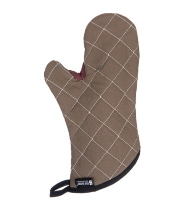 San Jamar BestGuard w/WebGuard Plus Oven Mitt - 13" - Tan