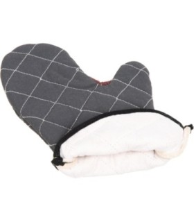 San Jamar BestGuard w/WebGuard Plus Oven Mitt - 13" - Black