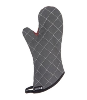 San Jamar BestGuard w/WebGuard Plus Oven Mitt - 15" - Black