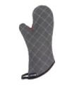 San Jamar BestGuard w/WebGuard Plus Oven Mitt - 15" - Black