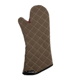 San Jamar BestGuard w/WebGuard Plus Oven Mitt - 17" - Tan