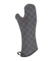 San Jamar BestGuard w/WebGuard Plus Oven Mitt - 17" - Black