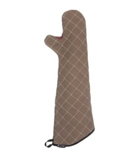 San Jamar BestGuard w/WebGuard Plus Oven Mitt - 24" - Tan