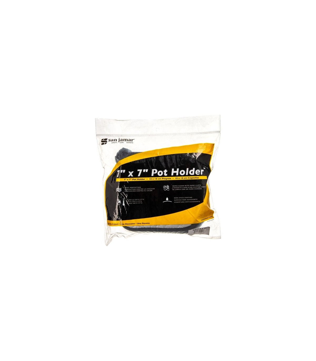 San Jamar Silicone Potholder - Protects to 350F-12/cs