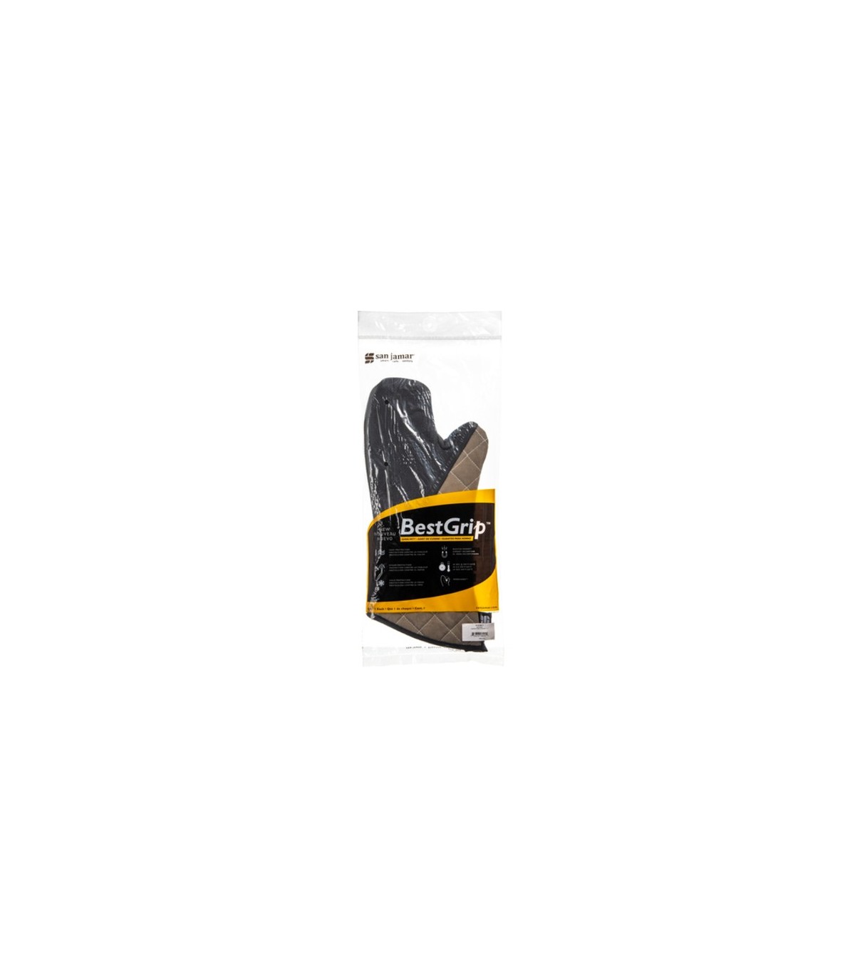 San Jamar Bestgrip Conventional Oven Mitt w/Magnet - 17"