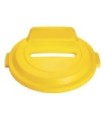 Rubbermaid FG2018167 Final Sale: Brute Lid w/SlotPaper 32G - Yellow, Price Per EA