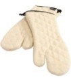 San Jamar Terry Oven Mitts Heavy Duty - 17" - Natural