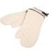San Jamar Terry Oven Mitts w/Steam Barrier -17"- Natural