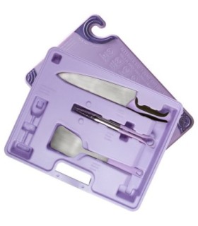 San Jamar Allergen Saf-T-Zone System(Tong/Turner/Knife/Board)