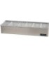 San Jamar Garnish Tray - Non-Chilled - (6) 1 Pt w/Plex Lids