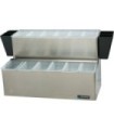 San Jamar EZ-Chill Ultimate Garnish Center -(3)Qt(12)Pt(2)Liners