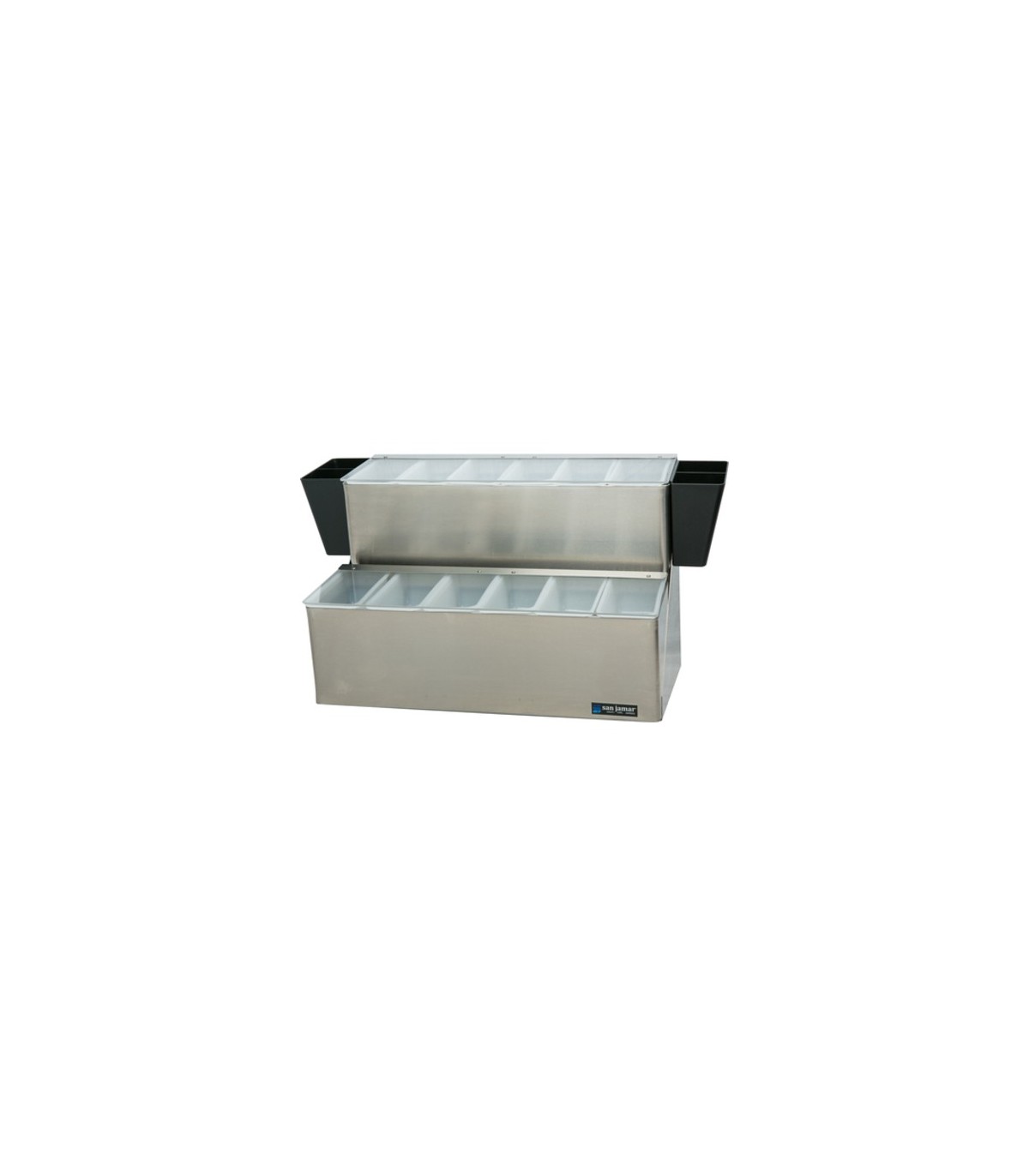 San Jamar EZ-Chill Ultimate Garnish Center -(3)Qt(12)Pt(2)Liners