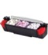 San Jamar Dome Garnish Center - (3) 2 Qt Deep Tray & (2) Handles