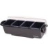 San Jamar Dome Garnish Center - (4) 3 Pt Deep Tray & (2) Handles