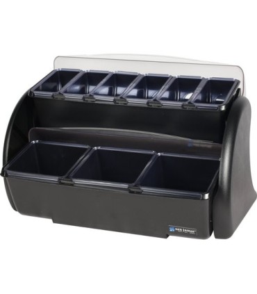 San Jamar Dome Stacker-1/1 (3) 2 Qt Trays/(6)1 Pt Tray-Chillable