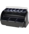 San Jamar Dome Stacker-1/1 (3) 2 Qt Trays/(6)1 Pt Tray-Chillable
