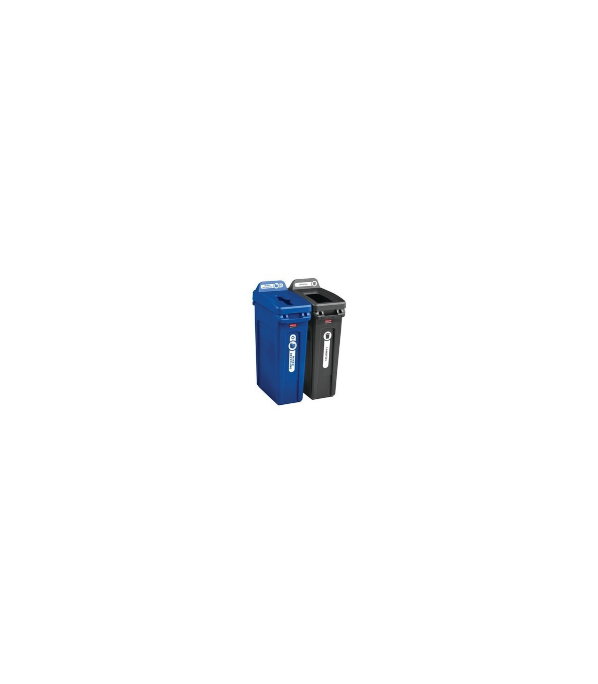 Rubbermaid FG2018391 Final Sale: Label-Waste Kit"F"Asst Horizontal-White, Price Per PK - FG2018391 -  - [unit price]