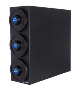 San Jamar Cup/Lid System-EZ-Fit Disp -(3)C2410C w/Black Ring
