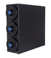 San Jamar Cup/Lid System-EZ-Fit Disp -(3)C2410C w/Black Ring