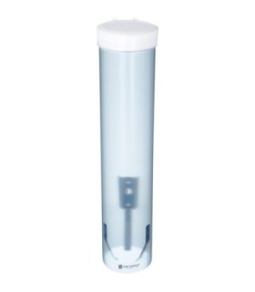 San Jamar Medium Pull-Type Disp-Cone/Flat 4-10oz-Frost Blue