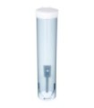 San Jamar Medium Pull-Type Disp-Cone/Flat 4-10oz-Frost Blue
