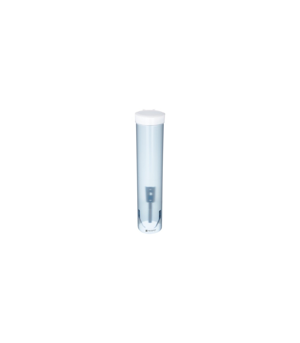 San Jamar Medium Pull-Type Disp-Cone/Flat 4-10oz-Frost Blue