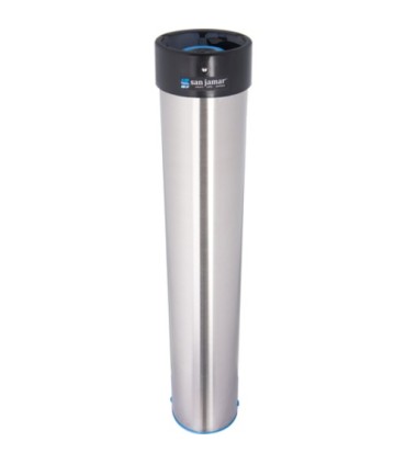 San Jamar SS Steel-Surface (Elevator)Cup Disp.-12-24oz-Vertical