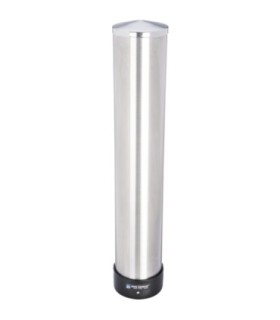 San Jamar SS Steel-Pull-Type Bev Cup Disp. - 12-24oz