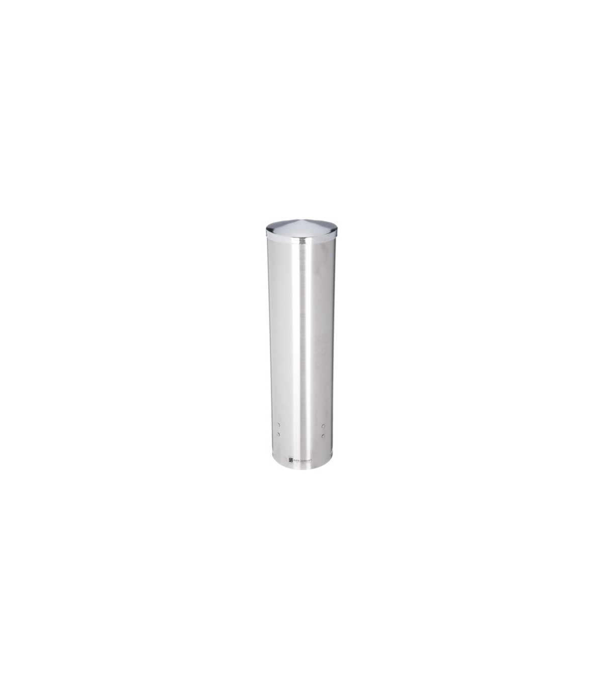 San Jamar Large Pull-Type Water Cup Dispenser - Stainless Steel