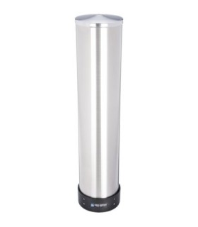 San Jamar Stainless Steel-Pull-Type Bev Cup Disp - 32-46oz