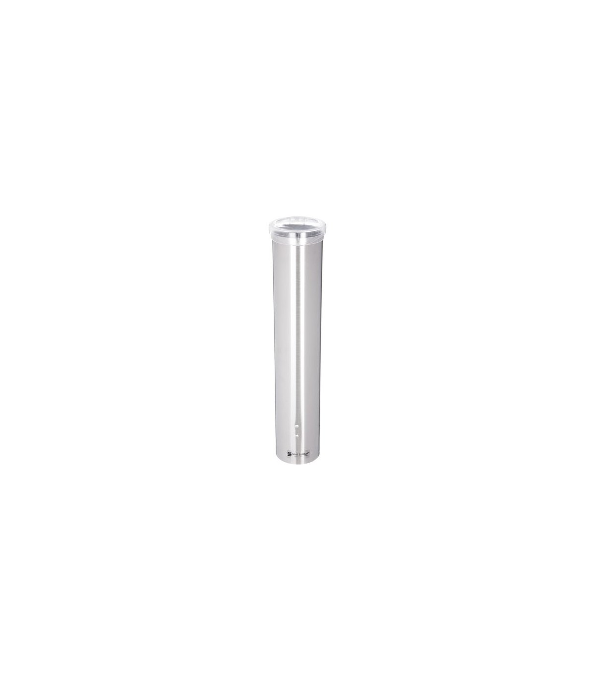 San Jamar Small Pull-Type Disp-Cone 3-4.5oz/Flat 3-5oz-SS Steel