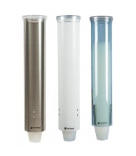 San Jamar Small Pull-Type Disp.-Cone 3-4 1/2oz/Flat 3-5oz-Blue