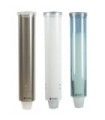 San Jamar Small Pull-Type Disp.-Cone 3-4 1/2oz/Flat 3-5oz-White