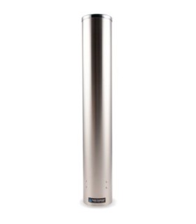 San Jamar Pull-Type Foam Bev Cup Dispenser - 4-10oz - SS Steel