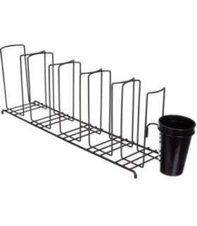 San Jamar Cup/Lid Wire Organizer w/dy-3 Stack