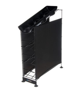 San Jamar Wireworks 4 Tier Cup Dispenser w/Lid Tray/Side Panels