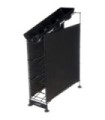San Jamar Wireworks 4 Tier Cup Dispenser w/Lid Tray/Side Panels