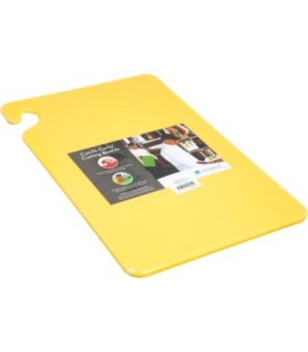 San Jamar Cut-N-Carry Color Cutting Board - Yellow