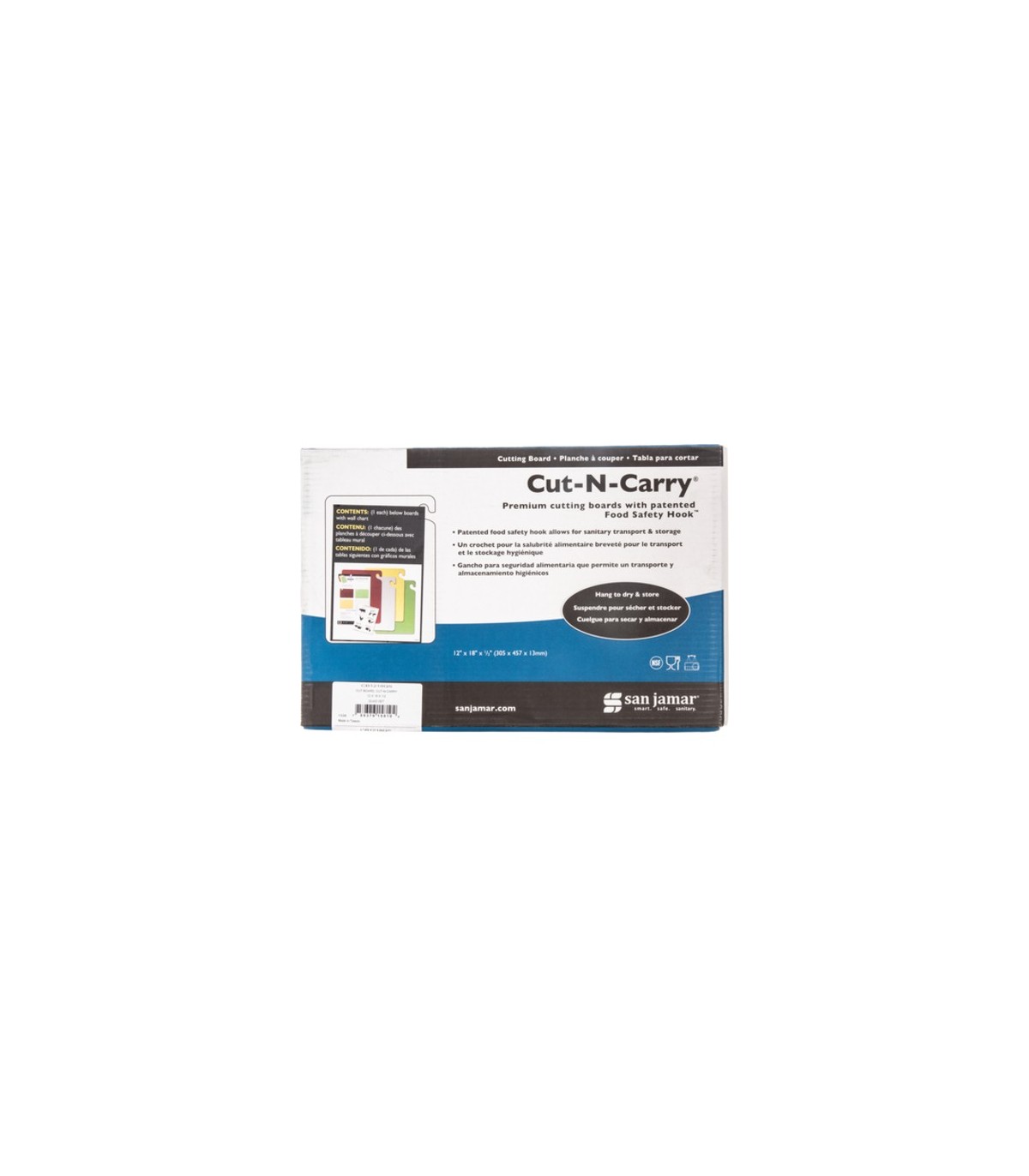 San Jamar Cut-N-Carry 4-Board System